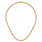 14K Polished Byzantine Link Necklace