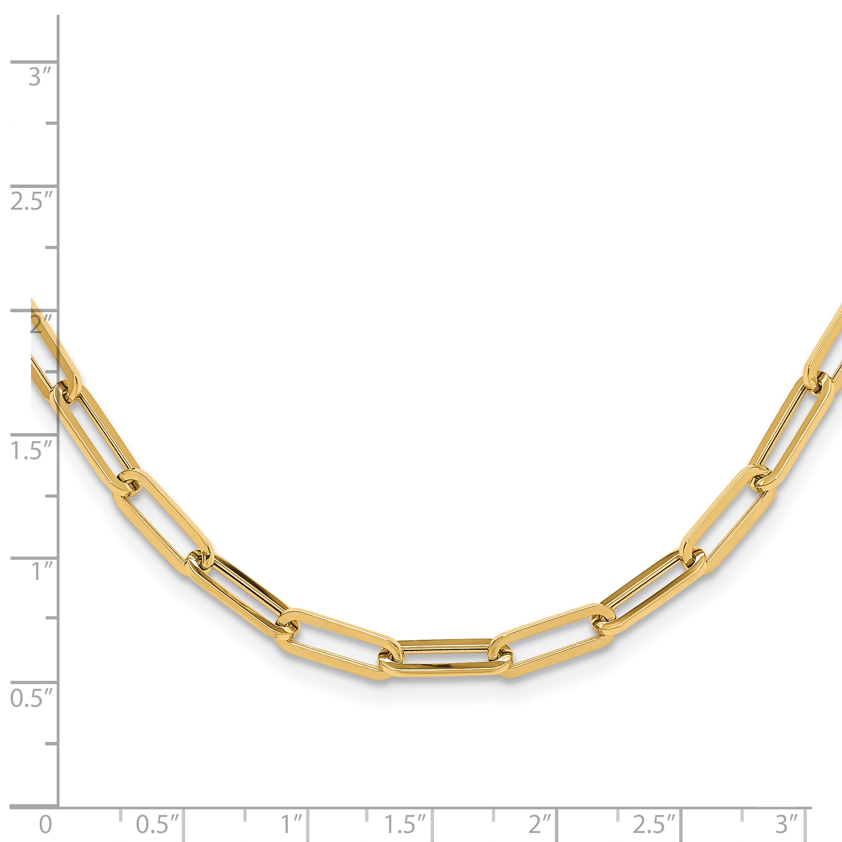 14K Polished Fancy Link Necklace