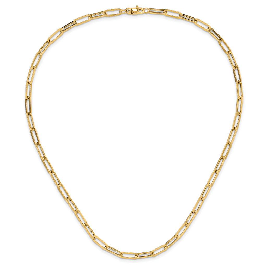 14K Polished Fancy Link Necklace
