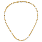 14K Polished Fancy Link Necklace