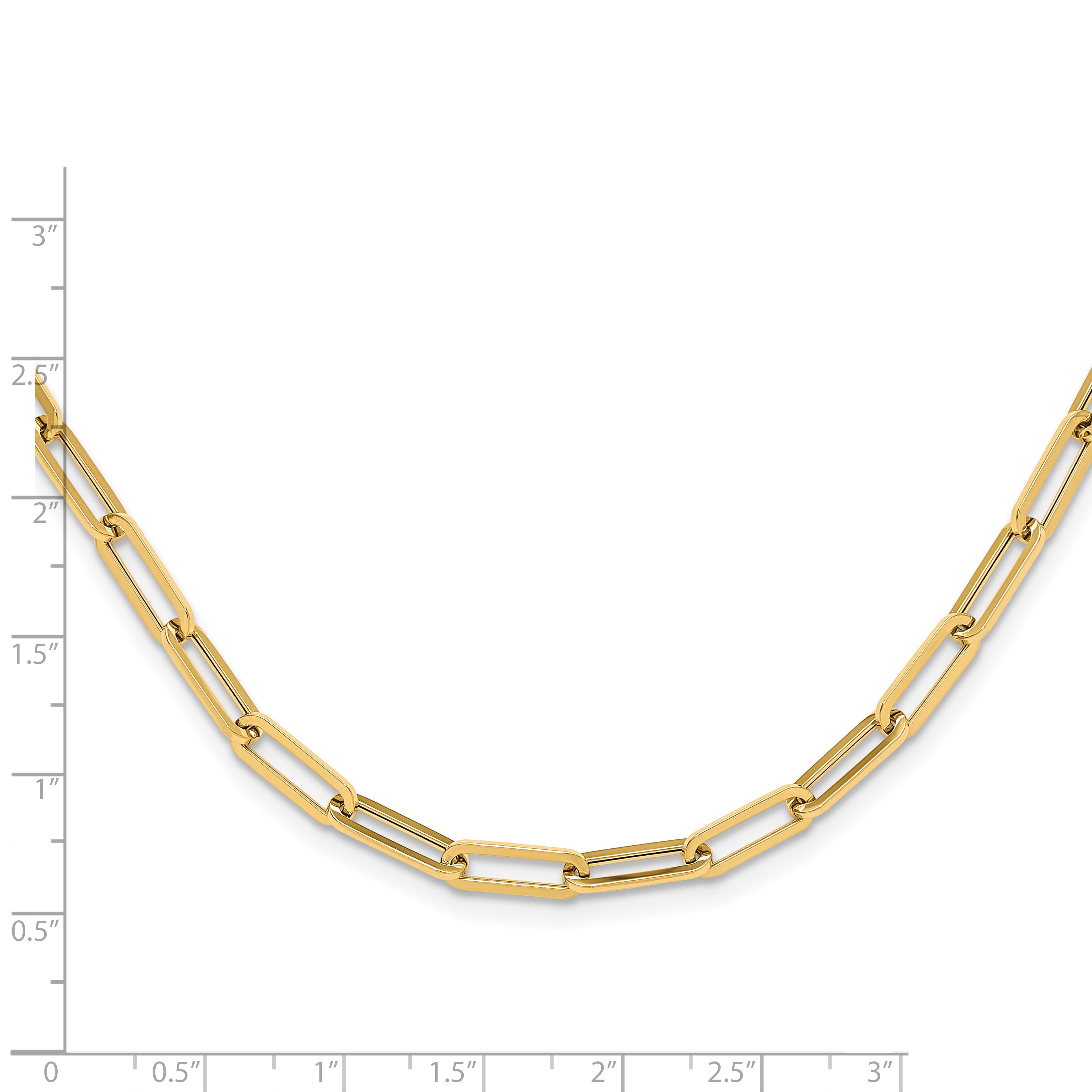 14K Polished Fancy Link Necklace