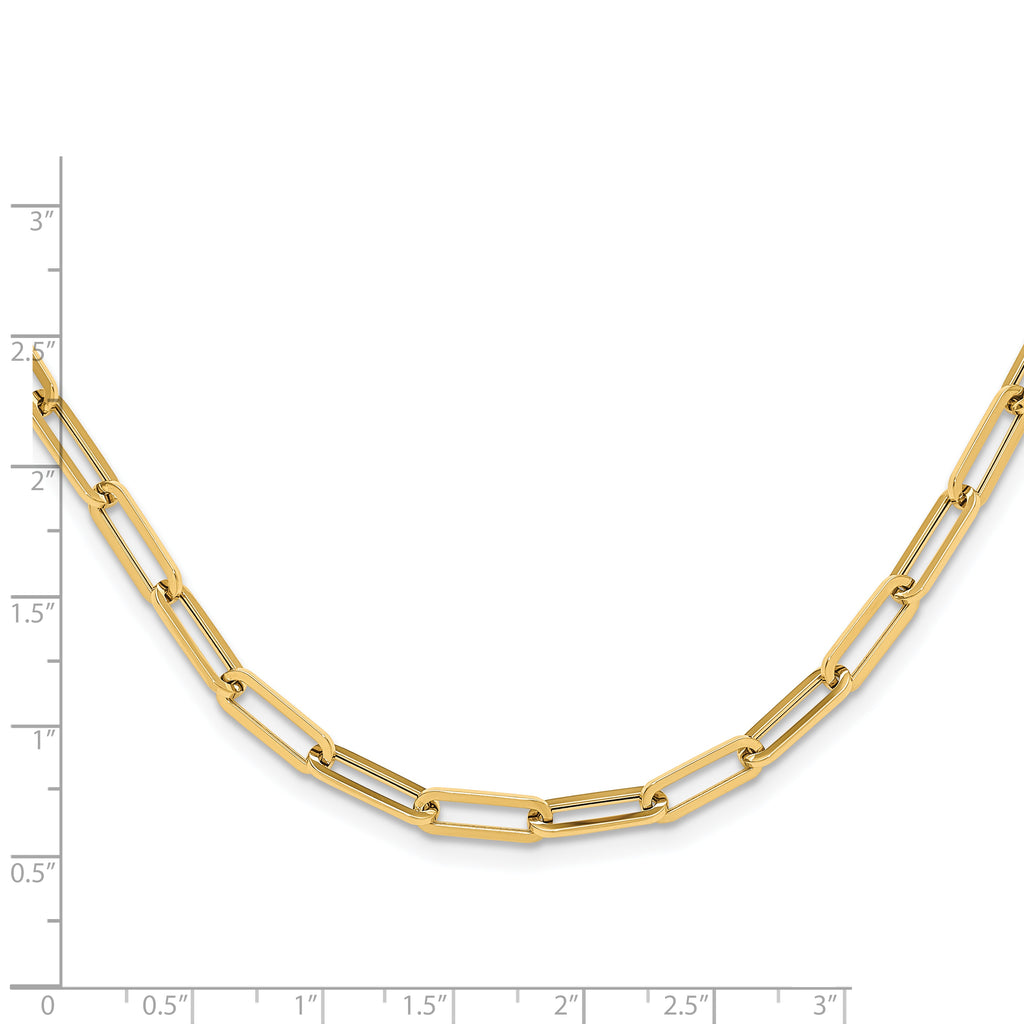 14K Polished Fancy Link Necklace
