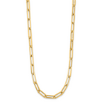 14K Polished Fancy Link Necklace