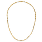14K Polished Fancy Link Necklace