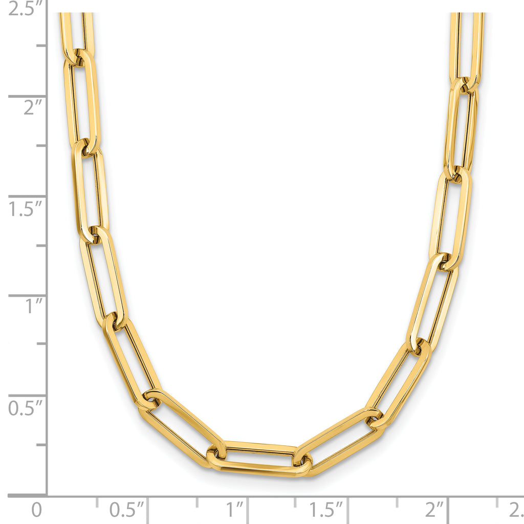 14K Polished Fancy Link Necklace
