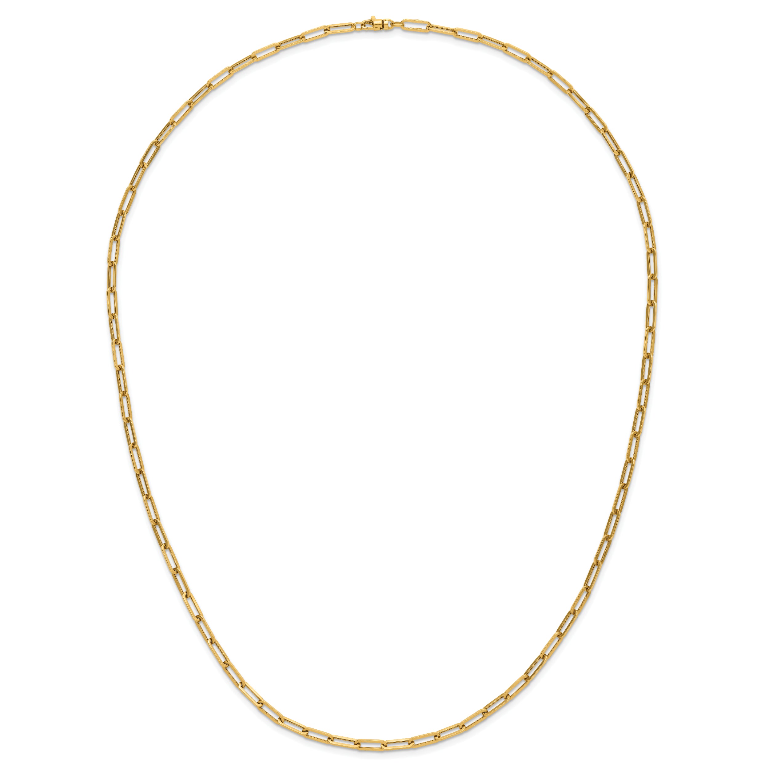 14K Polished Fancy Link Necklace