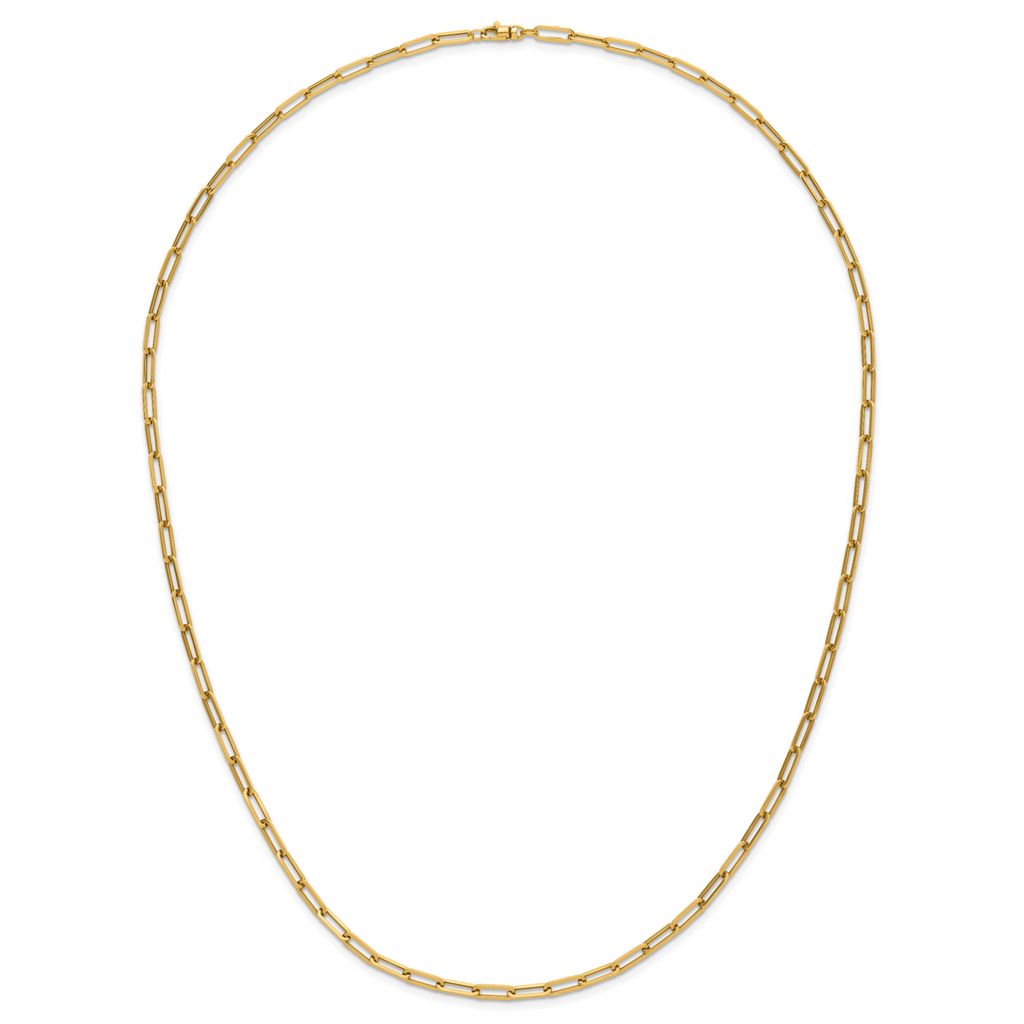 14K Polished Fancy Link Necklace