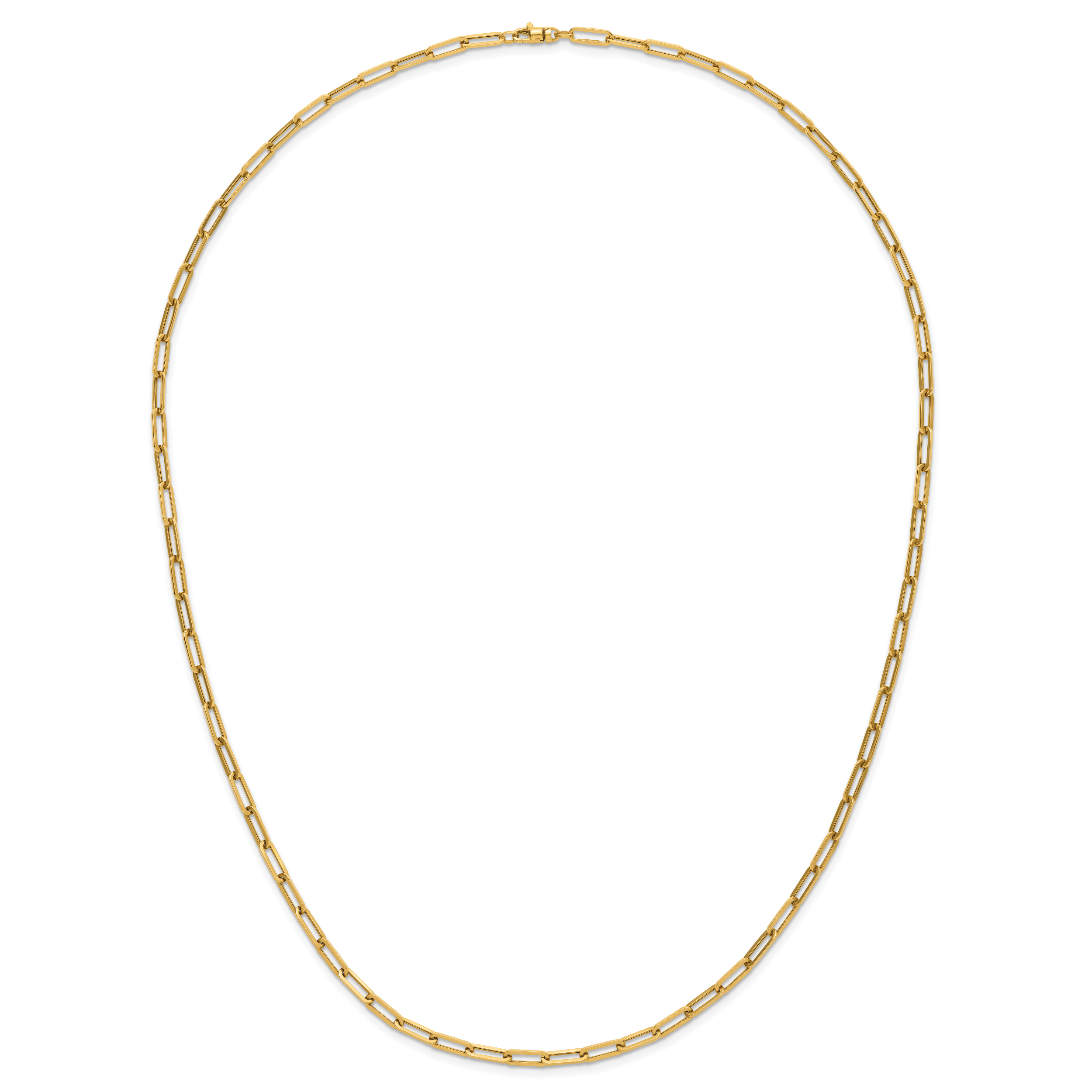 14K Polished Fancy Link Necklace