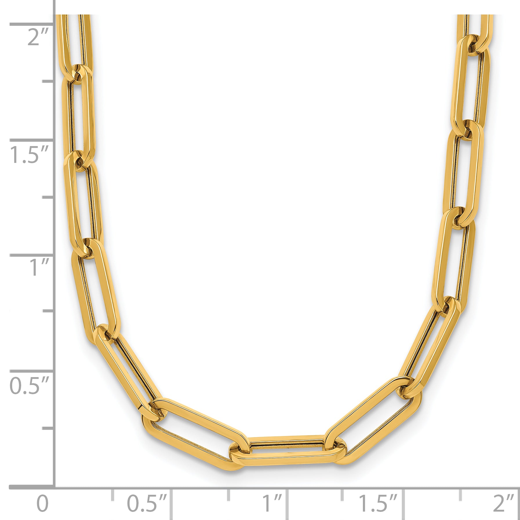 14K Polished Fancy Link Necklace