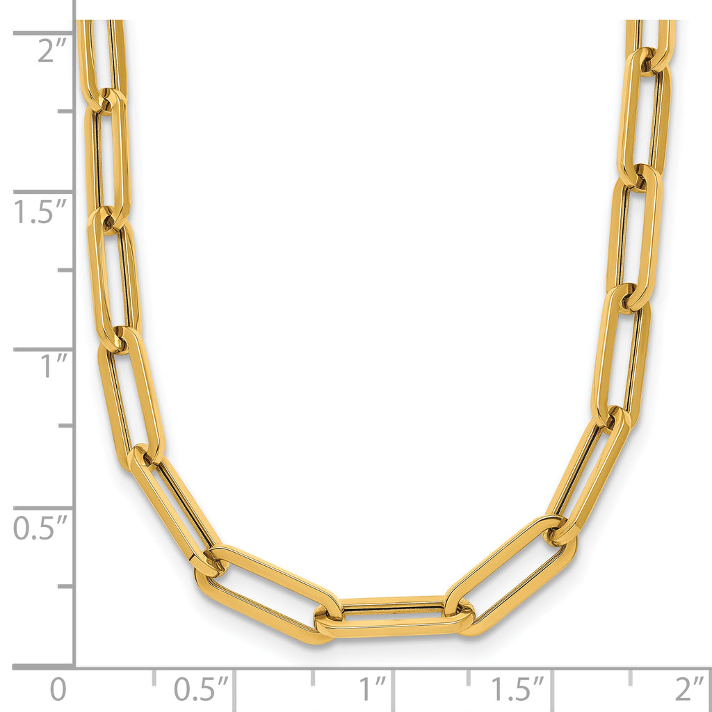 14K Polished Fancy Link Necklace