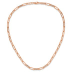 14K Rose Gold Polished Fancy Link Necklace
