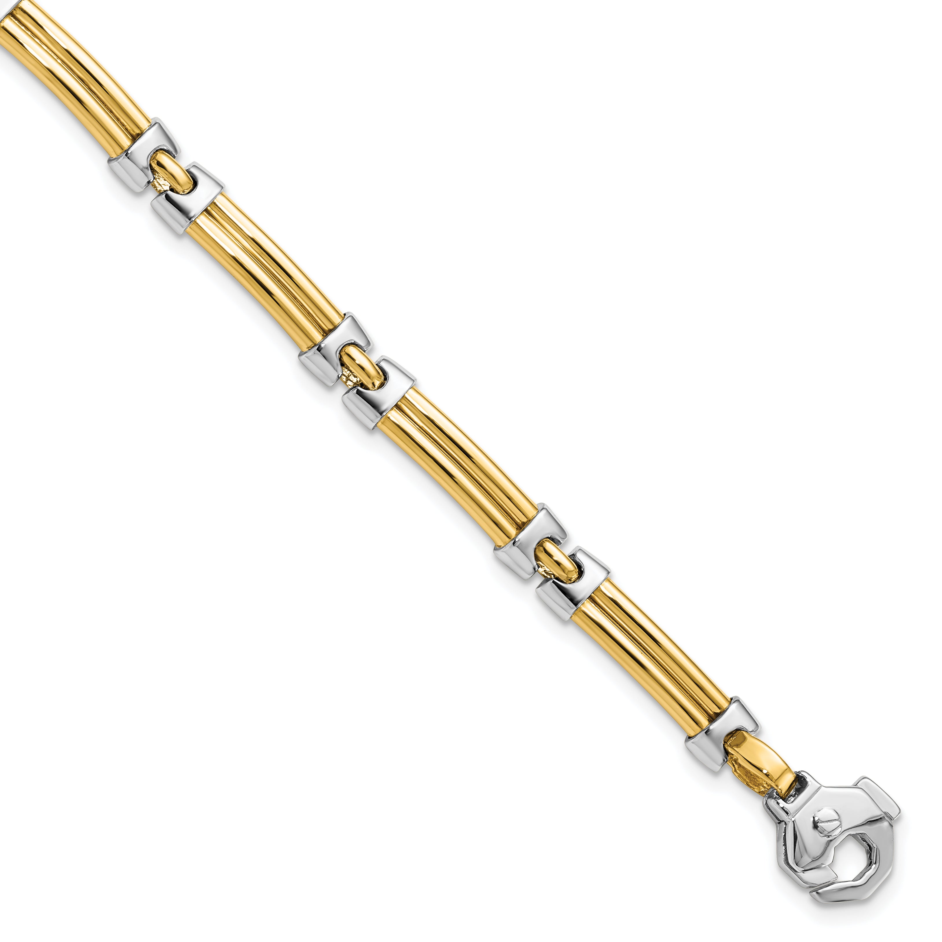 14K Two-tone Polished Bracelet Secondary image