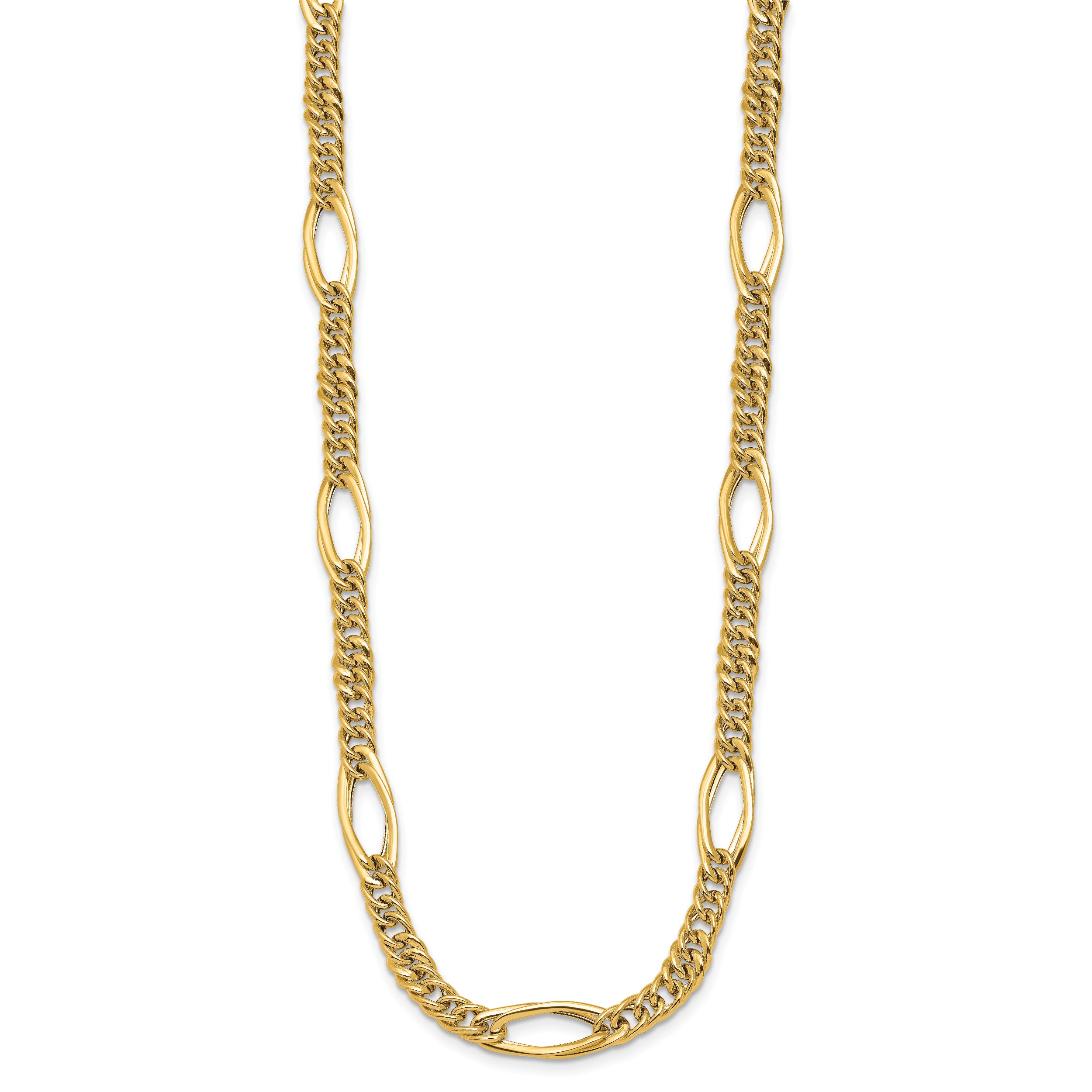 14k Polished Fancy Link Necklace