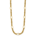 14k Polished Fancy Link Necklace
