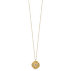 14K Two-tone Polished D/C Love Knot Necklace