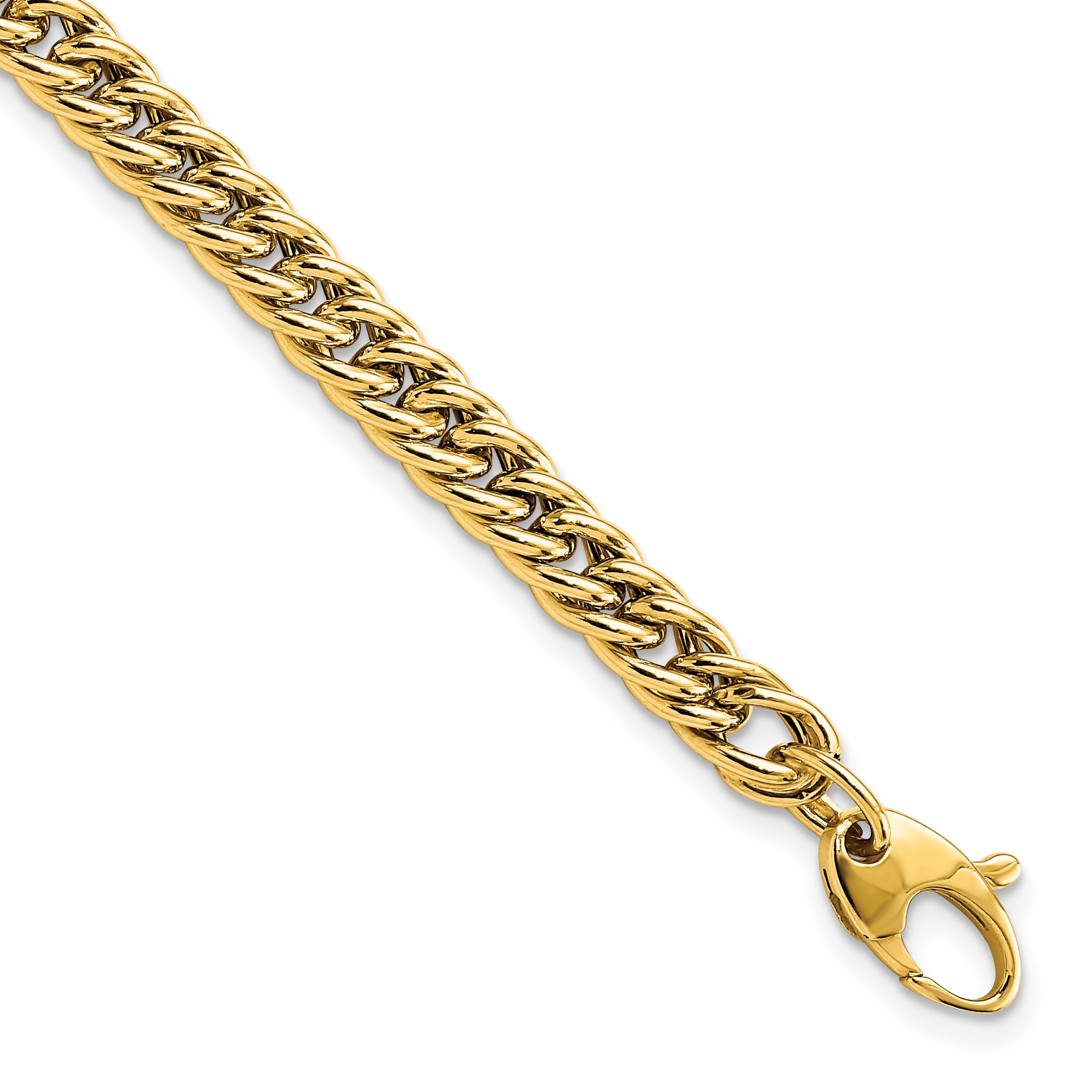 14K Polished Curb Link Bracelet Secondary image