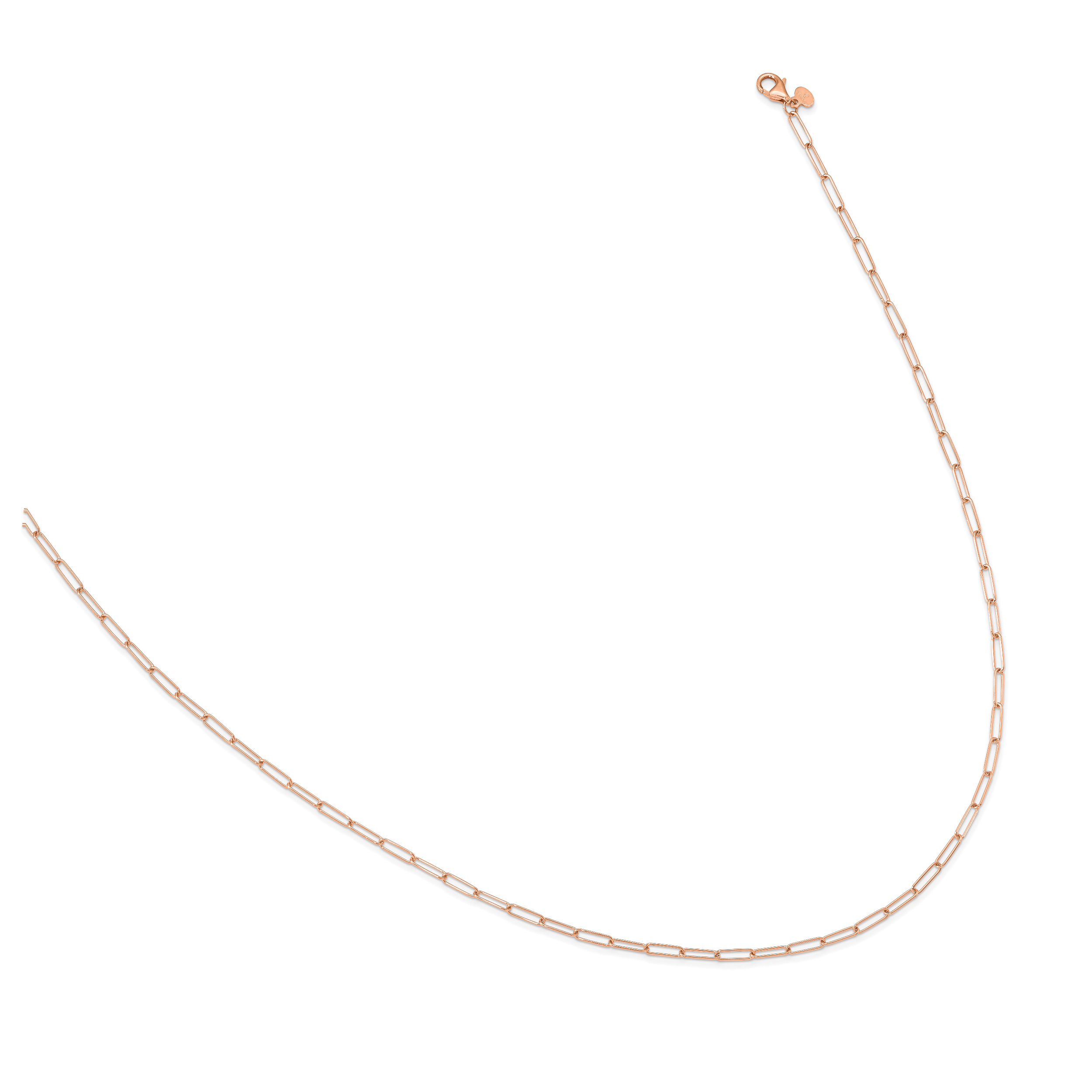 14K Rose Gold Polished Fancy Link Necklace Secondary image