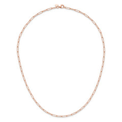 14K Rose Gold Polished Fancy Link Necklace