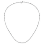 14K White Gold Polished Fancy Link Necklace