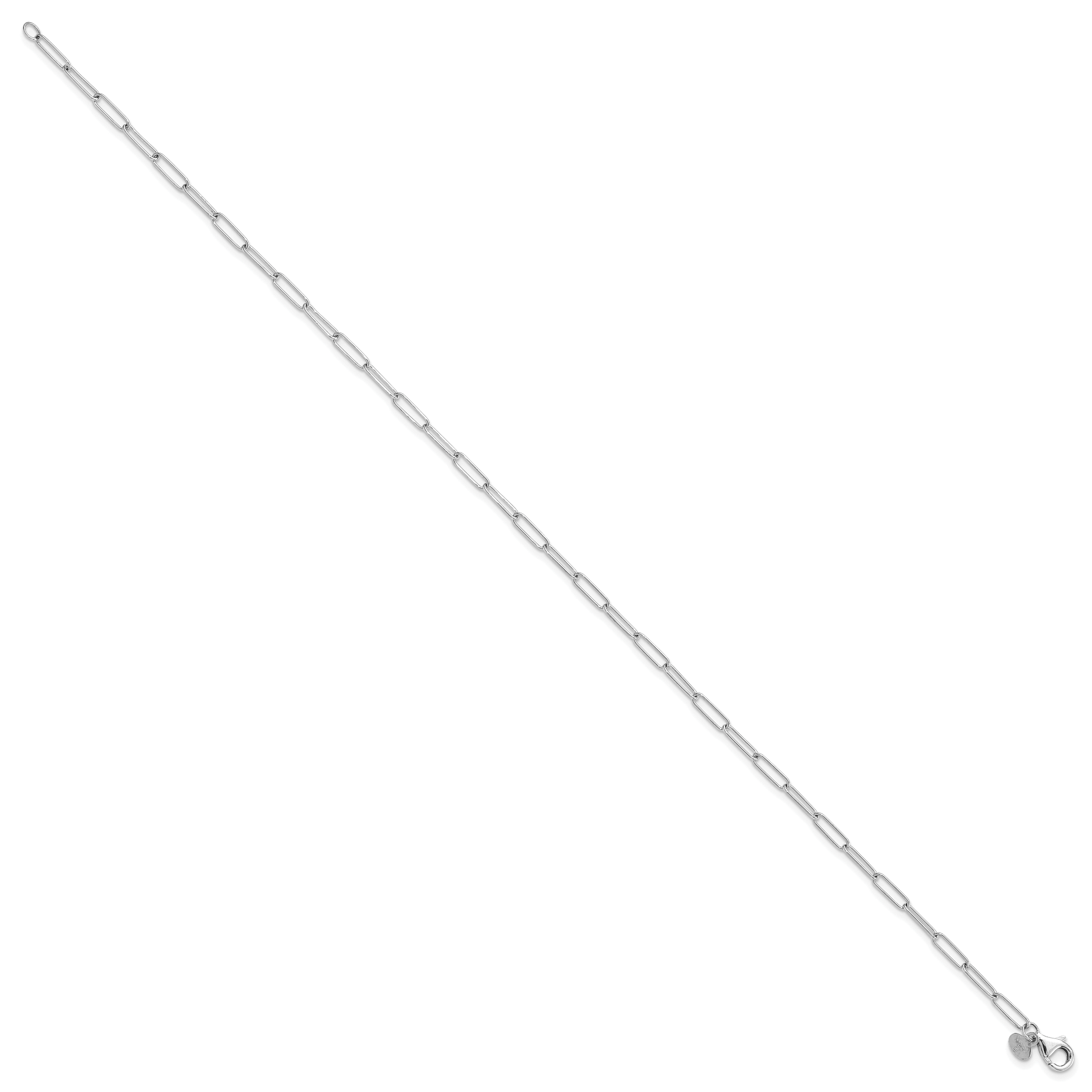 14K White Gold Polished Fancy Link Bracelet Secondary image