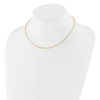 14K Polished Fancy Link Necklace