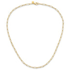 14K Polished Fancy Link Necklace