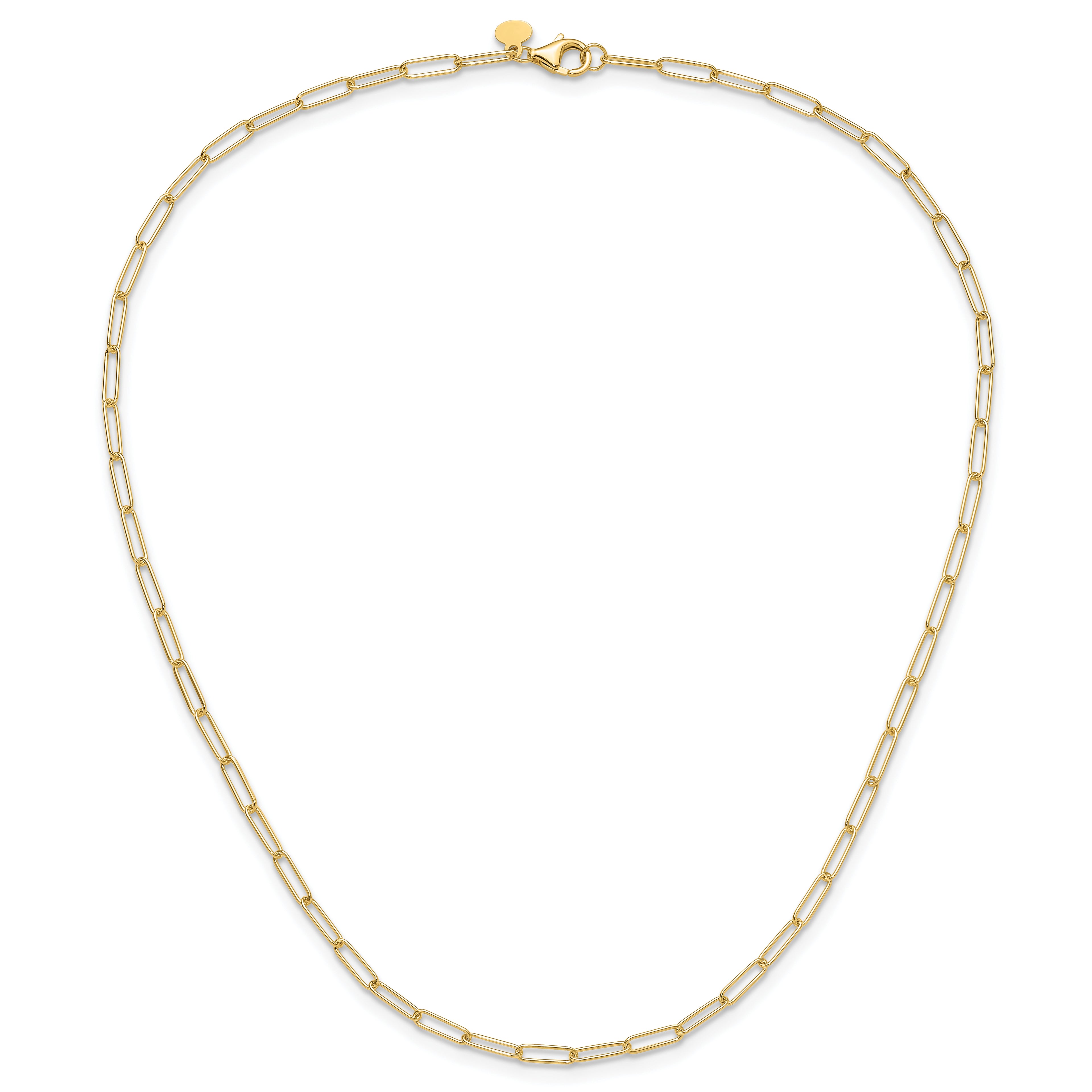 14K Polished Fancy Link Necklace