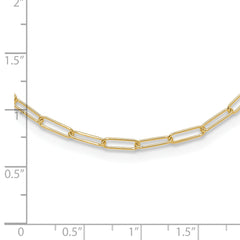 14K Polished Fancy Link Necklace