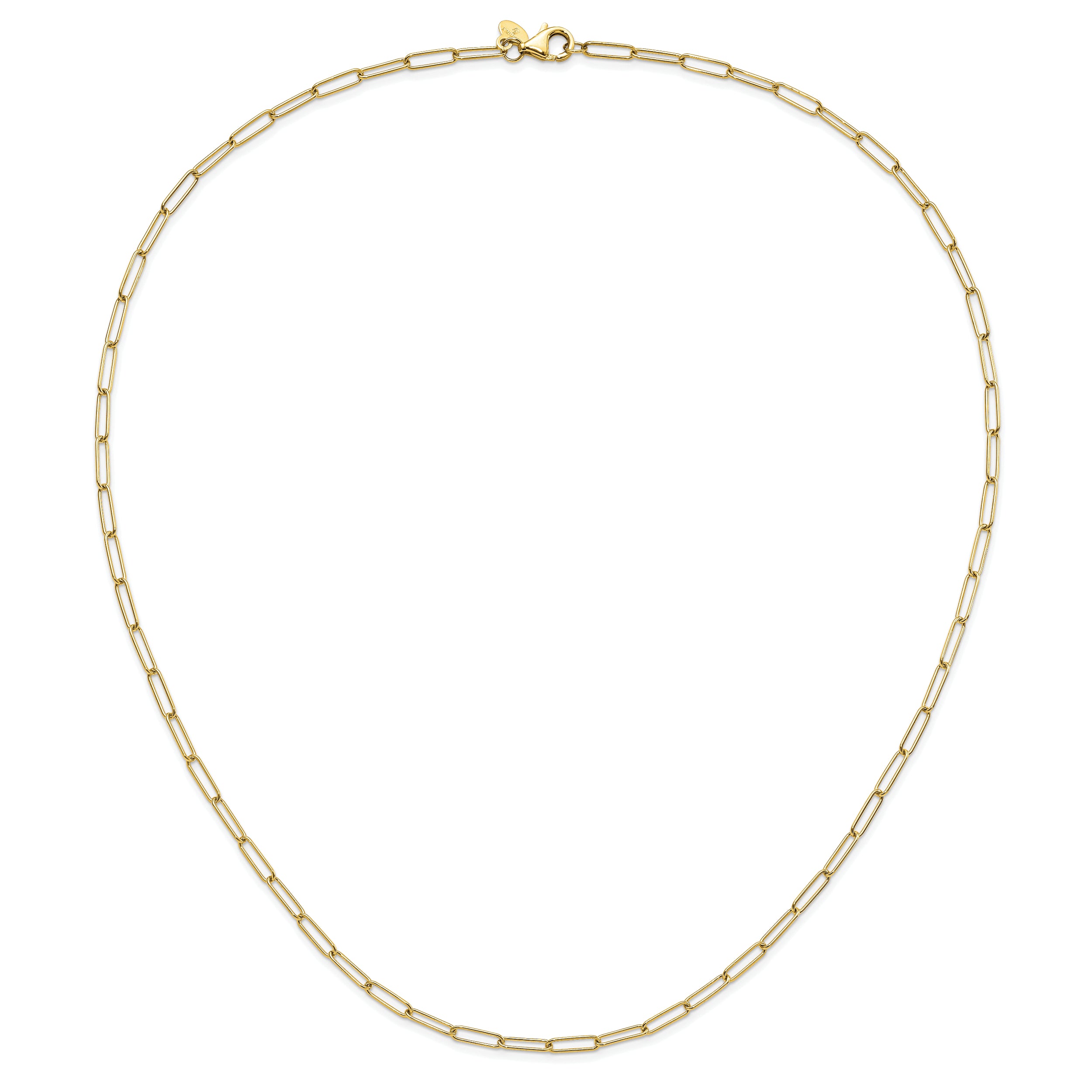 14K Polished Fancy Link Necklace