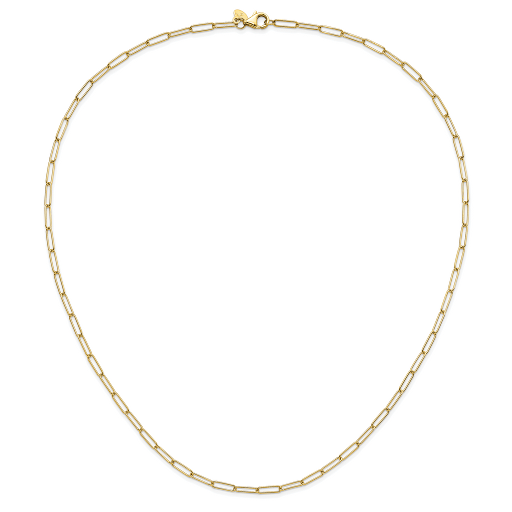 14K Polished Fancy Link Necklace