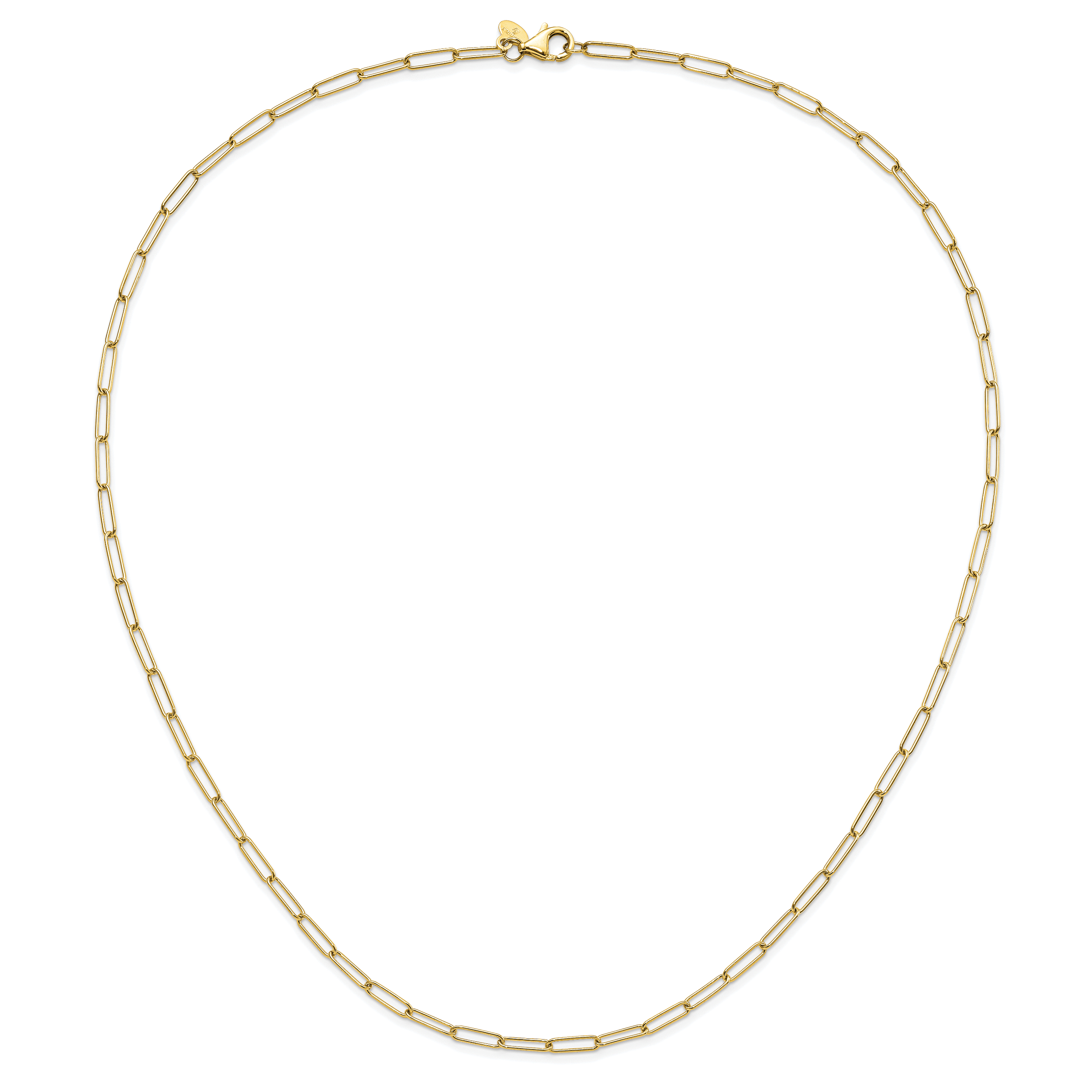 14K Polished Fancy Link Necklace