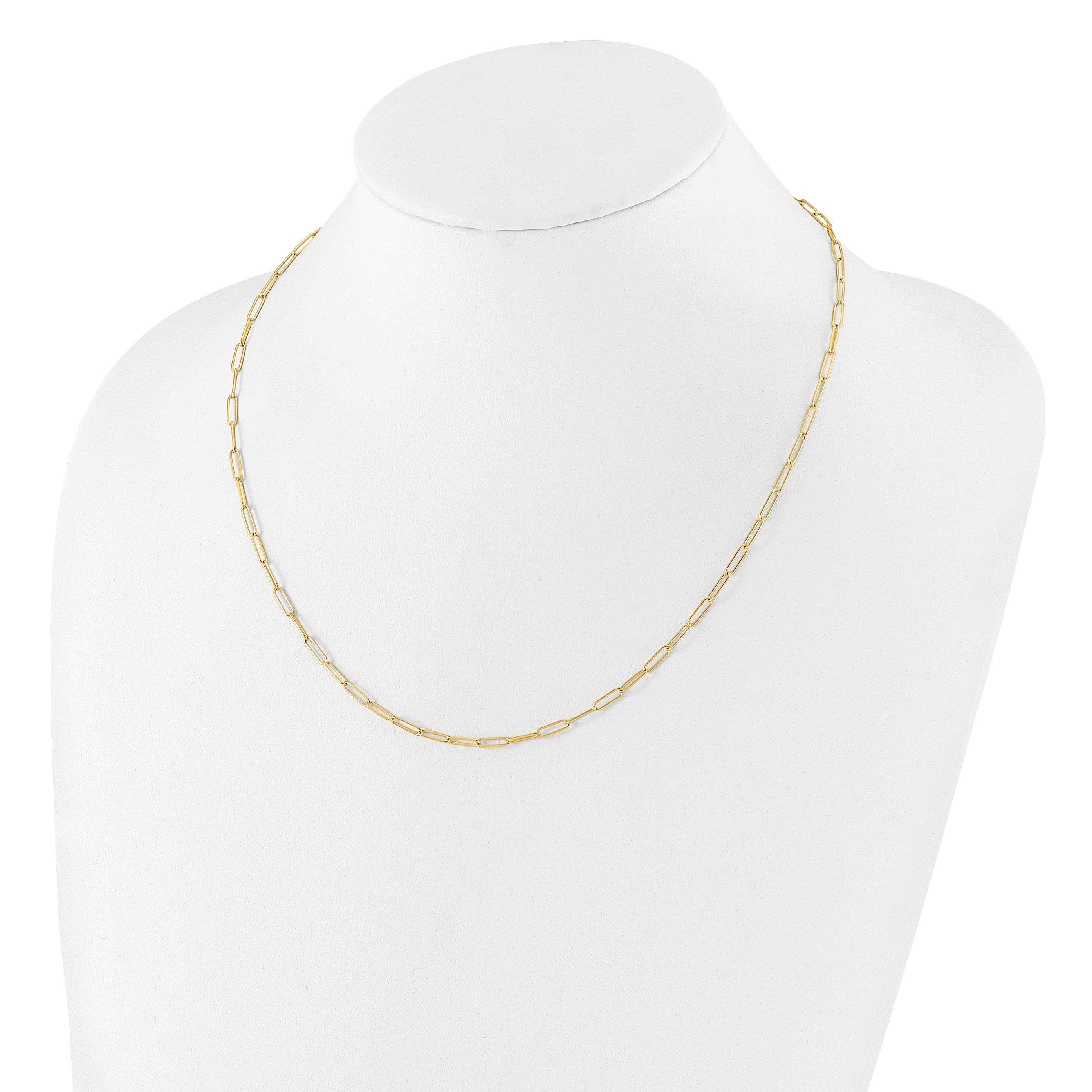 14K Polished Fancy Link Necklace
