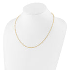 14K Polished Fancy Link Necklace