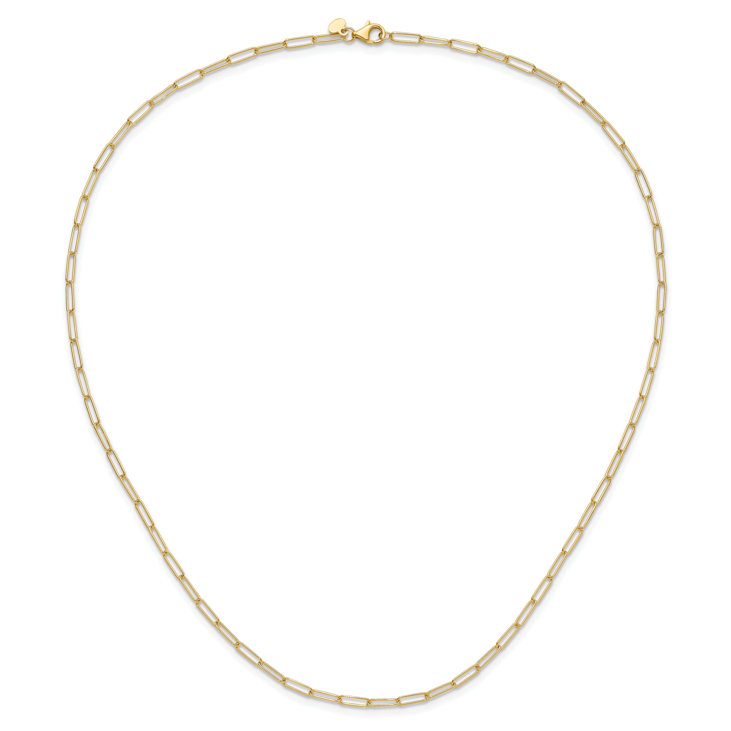 14K Polished Fancy Link Necklace