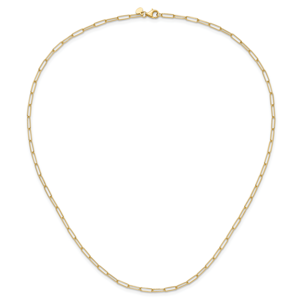 14K Polished Fancy Link Necklace
