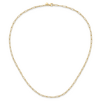 14K Polished Fancy Link Necklace