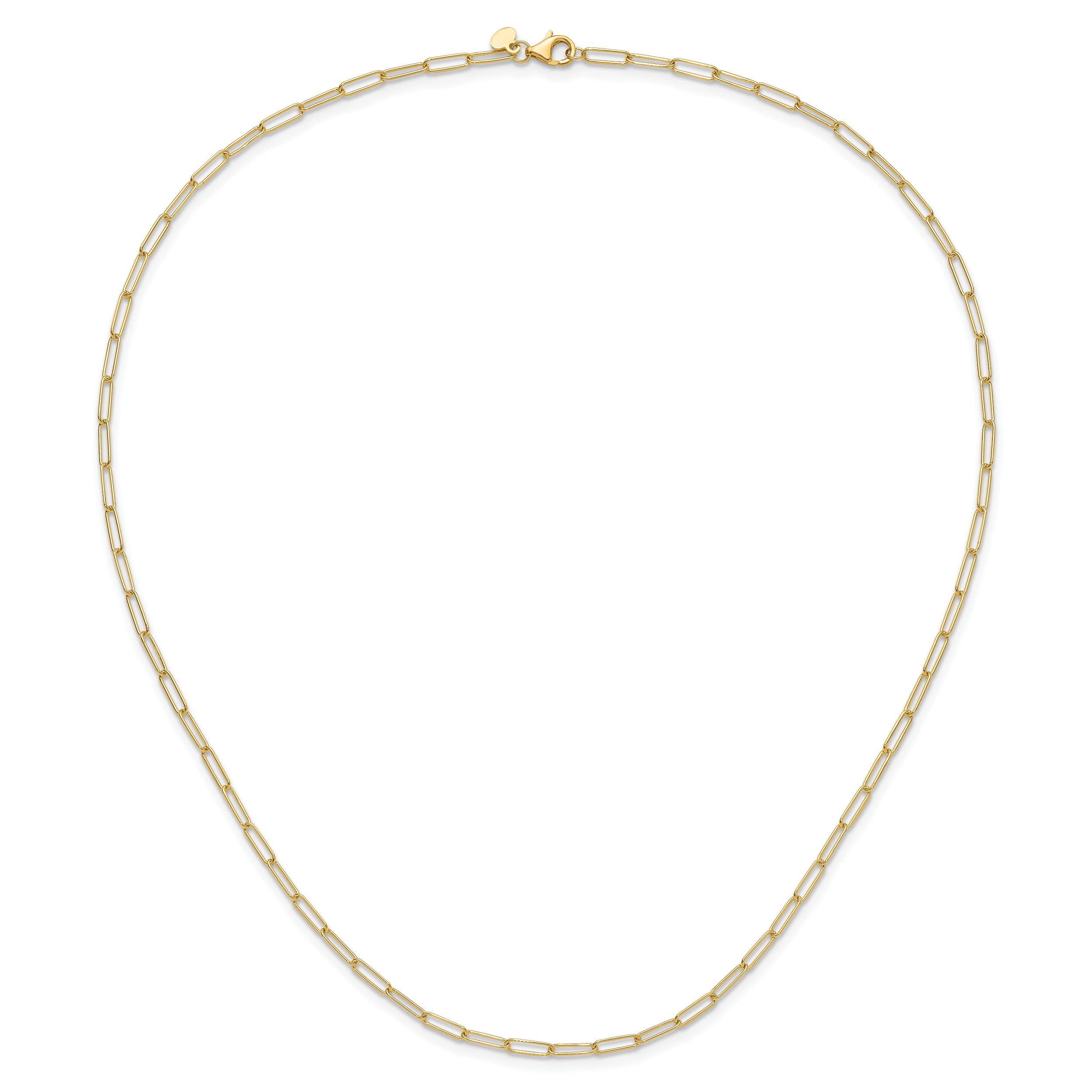 14K Polished Fancy Link Necklace