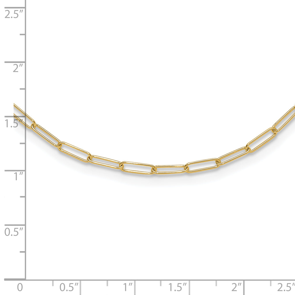 14K Polished Fancy Link Necklace