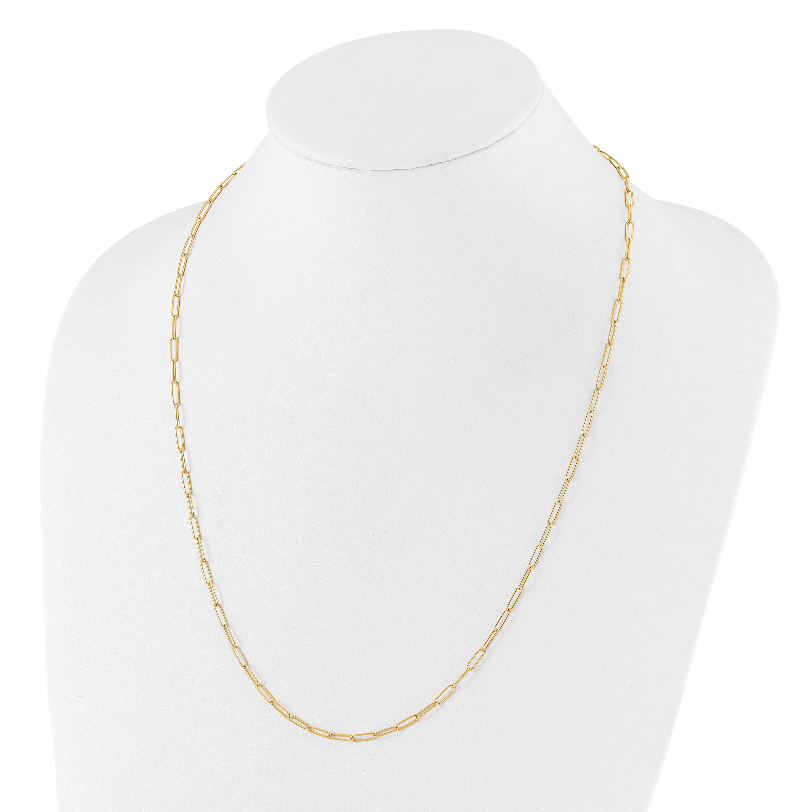 14K Polished Fancy Link Necklace