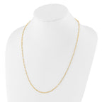 14K Polished Fancy Link Necklace