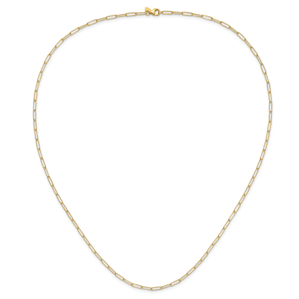 14K Polished Fancy Link Necklace
