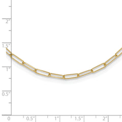 14K Polished Fancy Link Necklace