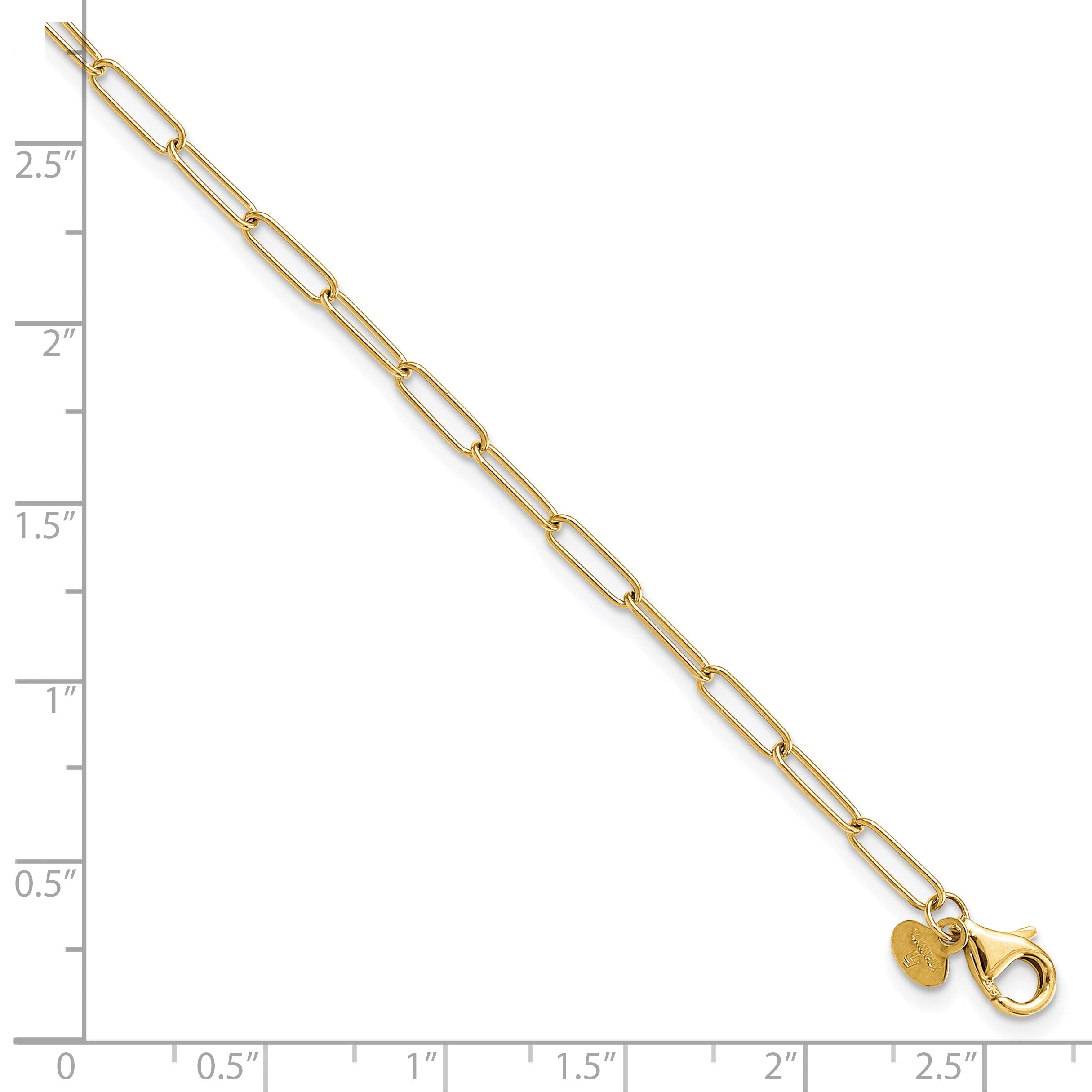 14K Polished Fancy Link Bracelet