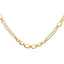 14K Polished Fancy Double-stranded Link Necklace