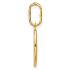 14k Polished and Matte Oval Miraculous Medal