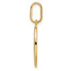 14k Polished and Matte Oval Miraculous Medal