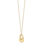 14K Polished with 2in. ext. Necklace