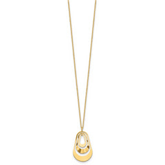 14K Polished with 2in. ext. Necklace