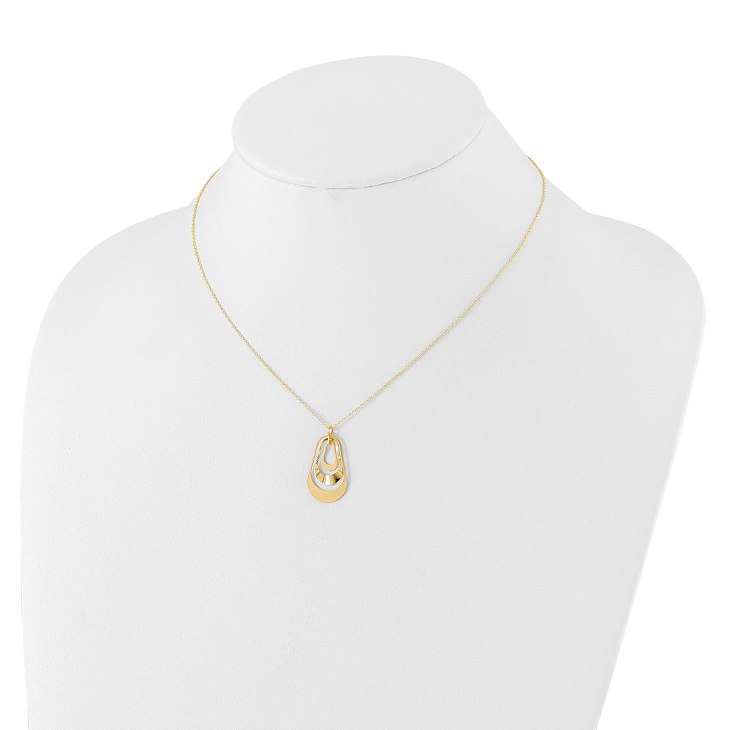 14K Polished with 2in. ext. Necklace