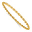 14K Polished Twist Slip-On Bangle